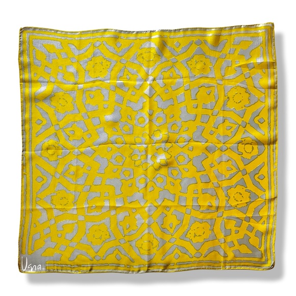 VINTAGE 1960’s VERA NEUMANN Silk Rayon Mandala Scarf - Picture 8 of 11